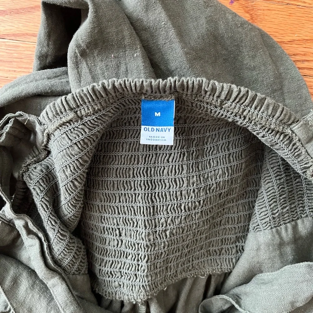 Old Navy Green Utility Jumpsuit with Adjustable Straps - Picture 8 of 8